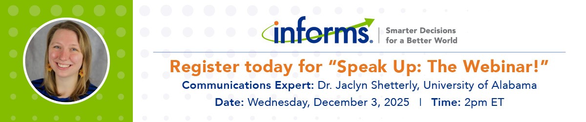 Details for Speak Up Webinar registration